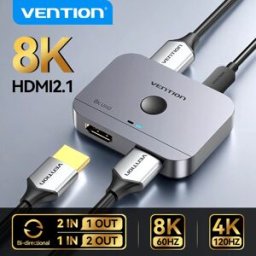Vention HDMI 2.1 Splitter 8K 60Hz 4K120Hz Bi-Direction 2 in 1 uscita per TV Xiaomi Xbox PS4 5 Monitor compatibile HDMI Switcher HDMI