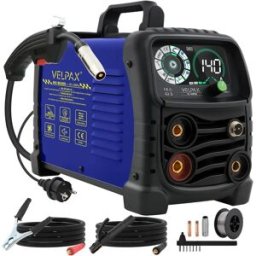 NONE Saldatrice MIG 3-in-1 140A, 230V Portatile MMA/Lift TIG Senza Gas con Display Digitale