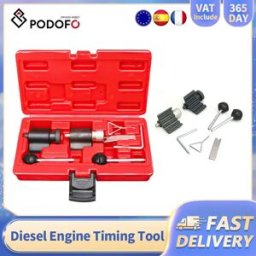 NONE Podofo Kit di Attrezzi per Messa in Fase Motore Diesel 7 Pezzi per Audi/VW/Seat/Skoda/Ford, Strumento Generale per Cambio Cinghia di Distribuzione Motore Diesel 1.9 2.0 TDI