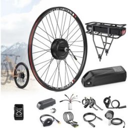 BAFANG 48V 500W Kit motore mozzo posteriore 26" 27,5" 28"/29" Kit di conversione bicicletta elettrica ruota posteriore, motore mozzo posteriore con ingranaggi senza spazzole