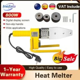 Other Saldatrice per tubi Podofo 800W, kit per saldatura di tubi in ferro PB/PP/PE/PPR, strumenti per saldatura di tubi in plastica per uso domestico.