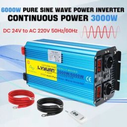 Foval Presa UE Inverter a onda sinusoidale pura 5000W/6000W/7000W/8000W DC 12V 24V a AC 220V 50HZ Adattatore convertitore caricabatterie inverter di potenza