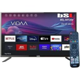 BSL Smart TV da 50 pollici -50T2SV Wi-Fi RJ45 USB Risoluzione UHD 3840x2160p DVBT2/S2/C HDMI