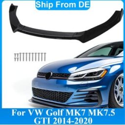 NONE Spoiler Anteriore per VW Golf 7 7.5 MK7 GTI 2014-2020, Diffusore Paraurti Anteriore, Kit Carrozzeria Tuning