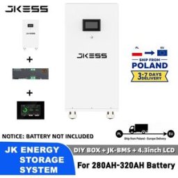 NONE Kit Fai-da-Te JKESS per Batterie con BMS Intelligente JK PB2A16S20P e Display LCD per Batterie Lifepo4 16S 48V 51.2V 280AH 310AH 320AH, Spedizione dalla Polonia