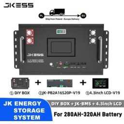 NONE Disponibile in Polonia: Kit di Assemblaggio Batteria JKESS con LCD da 4,3 Pollici per Batterie 280AH 310AH 320AH, Consegna Rapida UE
