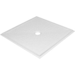 Ital_secure_by_goman PIATTO DOCCIA SERIE FILO IN ABS BIANCO 90x90 cm H 4,5 cm PILETTA Ø 90 mm
