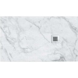 Tecnomat PIATTO DOCCIA SERIE DEKOR IN MARMORESINA ARABESCO 80x120 cm H 2,7 cm PILETTA Ø 90 mm