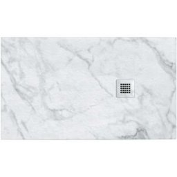 Tecnomat PIATTO DOCCIA SERIE DEKOR IN MARMORESINA ARABESCO 80x140 cm H 2,7 cm PILETTA Ø 90 mm