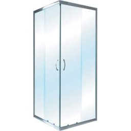 Tecnomat BOX DOCCIA QUATTRO RETTANGOLARE (68-78)x (88-98)H190cm PROFILI CROMO TEMPERATO STAMPATO 4mm