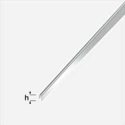 Alfer Aluminium CUNEO DOCCIA SX INOX PENDENZA 2% L200 cm LUCIDO