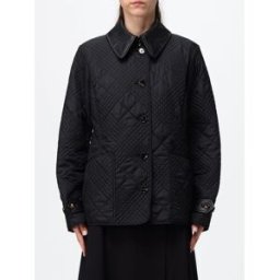 Burberry Giacca trapuntata Fernleigh in nylon con collo classico e tasche a toppa Nero Taglia S