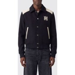 Amiri Bomber Varsity in misto lana con patch monogram Nero Taglia XL