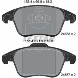 Textar Kit pastiglie freno, freno a disco 2455801