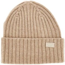 Max Mara Beanie in lana vergine con patch logo