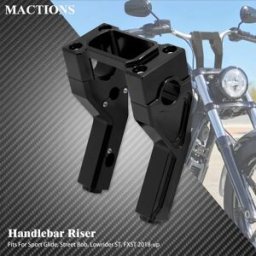 MACTIONS Riser per manubrio moto 6 ''morsetto per manubrio per Harley Softail Sport Glide FLSB Street Bob FXBB Lowrider ST FXLRST 18-2023