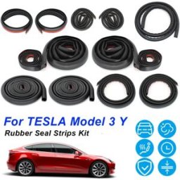 XUKEY Per Tesla Model 3 Y Kit di strisce di tenuta per portiera dell'auto guarnizione in gomma EPDM insonorizzata cofano per bagagliaio automatico cruscotto A B Set di guarnizioni per pilastri