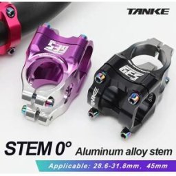 TANKE MTB Power Stem Bici da strada Mountain Bicycle Bridge Breve potenza 35mm Rod Manubrio Tavolo Attacco manubrio regolabile Riser 31.8 Ciclismo
