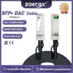 ZoeRax Cavo DAC 10G SFP+ passivo a collegamento diretto in rame da 0,5-7 m compatibile con switch Cisco/MikroTik/HP/Intel ecc.