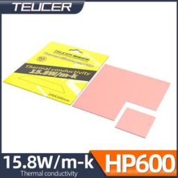 TEUCER HP600 15.8W/mk Dissipatore di Calore, Pasta Termica Conduttiva in Silicone per RAM, CPU, GPU, Scheda Grafica, Raffreddamento ad Acqua 100x100mm