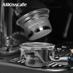 ALIKISSCAFE 58mm a 49mm Step Down Kit cestello filtro caffè Schermo per portafiltro senza fondo Accessori per caffè espresso Strumenti Barista