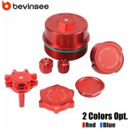 Bevinsee Kit Tappi per Linea A/C, Tappo Olio, Coperchio Filtro Olio, Tappo Liquido Refrigerante, Tappo Fluido PS e Tappo Lavafaroi per BMW E46 325i 330i 325Ci 325xi