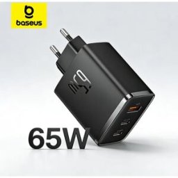 BASEUS 65W Caricatore USB C Caricatore GaN Supporto QC PD Carica Caricatore rapido portatile per iPhone 17 16 15 Caricatore per laptop Xiaomi