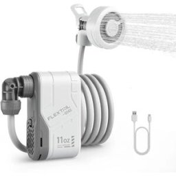 flextailgear Doccia Portatile FLEXTAIL per Campeggio Esterno Senza Scatola, Pompa Elettrica IPX7 Impermeabile per Doccia Esterna, Lavaggio Auto, Lavaggio Piatti