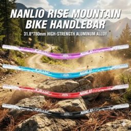 NANLIO Manubrio MTB Riser 31.8*780mm Barre per mountain bike in lega di alluminio ad alta resistenza Manubrio per bicicletta extra largo per DH XC AM