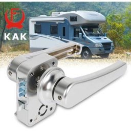 KAK In Lega di Zinco RV Maniglia Della Serratura Della Porta Manopole Senza Chiave Camper Auto Toilette Serrature Per Porte Caravan Barca Fermo di Sicurezza Porta Interna Hardware