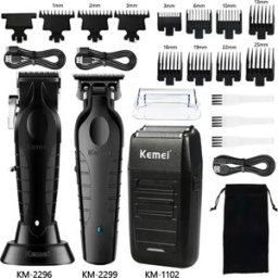 Kemei Kit tagliacapelli o lama KM-2296 KM-2299 KM-1102 Tagliacapelli elettrico da uomo Macchina per tagliare i capelli professionale