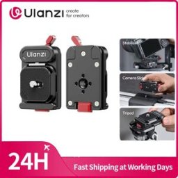 Ulanzi UKA12 UKA Pro Kit a Sgancio Rapido con Doppia Bloccatura per Fotocamera con Base Arca-Swiss per Slider e Stabilizzatore Fotografico