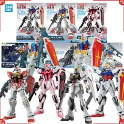 Bandai Kit Modello Gundam , Action Figure EG Strike Rouge Lah V RX-78-2 Strike, Kit di Montaggio Gunpla, Statuette Anime, Giocattoli, Regalo per Uomini