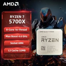 AMD Ryzen 7 5700X R7 5700X CPU 8-Core 16-Thread 4.6GHz Processore desktop sbloccato Socket AM4 CPU da gioco senza confezione