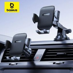 BASEUS Supporto per telefono per auto Ventosa per cruscotto Parabrezza Morsetto per supporto per telefono cellulare per auto mobile per iPhone Pro Xiaomi Huawei Samsung