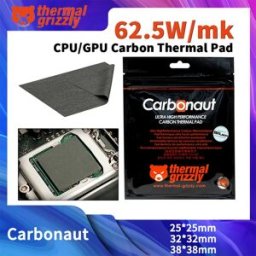 NONE Cuscinetto termico in carbonio Grizzly Carbonaut da 0,2 mm Cuscinetto termico in silicone termico non adesivo flessibile riutilizzabile CPU/GPU/PS4/scheda madre