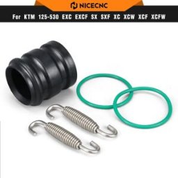 NICECNC Per Beta RR 300 RR 250 2013-2023 Kit Accoppiatore Di Scarico Marmitta Tubo di Scarico Guarnizione In Gomma Per KTM EXC 300 250 XCW MXC XC SX 6D