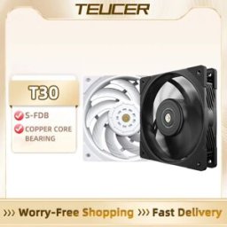 TEUCER T30 12 centimetri Caso Ventola Ad Alta Velocità Grande Volume D'aria PWM 2150RPM Case Del Computer Sistema di Raffreddamento Ventola 120 millimetri SFDB PC Gamer CPU Cooler