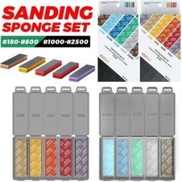 NEWBEAT DSPIAE Set di spugne abrasive Modello militare Combo Kit di strumenti per carta vetrata per lucidatura ad arco per hobbisti GK