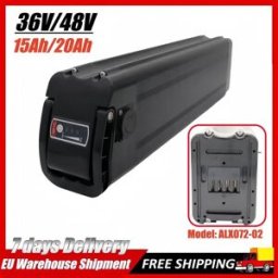 Aleaivy Batteria 48V 36V 20Ah 15Ah, Batteria al Litio Ricaricabile 18650 con BMS Integrato per Kit Motore Bafang Silverfish 250W-750W con Caricabatterie