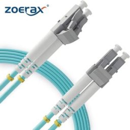 ZoeRax Cavo patch in fibra ottica OM3 (grado del carrier) LC UPC a LC UPC Duplex 3,0 mm 50/125μm 10 Gbps Riser multimodale (LSZH)