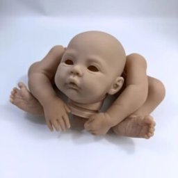 MRB Kit bambola Reborn Meadow da 17 pollici taglia Premie con nome sul collo Popolare morbido al tatto Realistica bambola rinata di colore fresco 43 cm