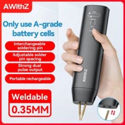 AWithZ 90 Ingranaggi Saldatore a punti regolabile Saldatrice a punti portatile portatile Accumulo di energia Saldatura a punti Fai da te per 18650 Batteria