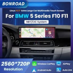 BONROAD 14.9" 2560*720P Display Touch Screen Multimediale Wireless CarPlay Android Auto per BMW Serie 5 F10 F11 Navi