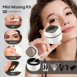 foreverlily Mini Riscaldatore di Cera Macchina 40g Ciotola di Silicone Scaldacera Naso Orecchio Depilazione Kit di Ceretta Cera di Fagioli Riscaldamento Melting Pot Melter