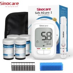 SINOCARE Safe AQ Pro I Misuratore di glicemia Kit glucometro Tester per il diabete Misuratore medico di zucchero nel sangue o solo strisce reattive Lancette