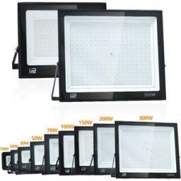 NONE Proiettore a LED Faretto AC110/220V 20W-300W IP66 LED impermeabile Guscio nero Giardino Street Gate Parete Illuminazione a LED Esterno LED