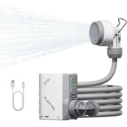 flextailgear FLEXTAIL TINY SHOWER - Doccia da campeggio esterna Pompa per doccia elettrica portatile IPX7 impermeabile per la pulizia all'aperto e della casa
