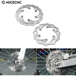NICECNC Per il 2014-2022 Husqvarna TE 300 FE 501 FE 450 350 250 150 125 TC FC TX FX Kit disco freno anteriore posteriore per Husaberg 125-570 TE FE FX
