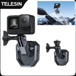 TELESIN Action Camera Supporto per morsetto per parabrezza per moto per Gopro Insta360 DJI Accessori per action camera POV Shoot
